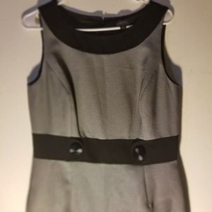 Tahari Arthur S Levine S 8 Black And White Dress